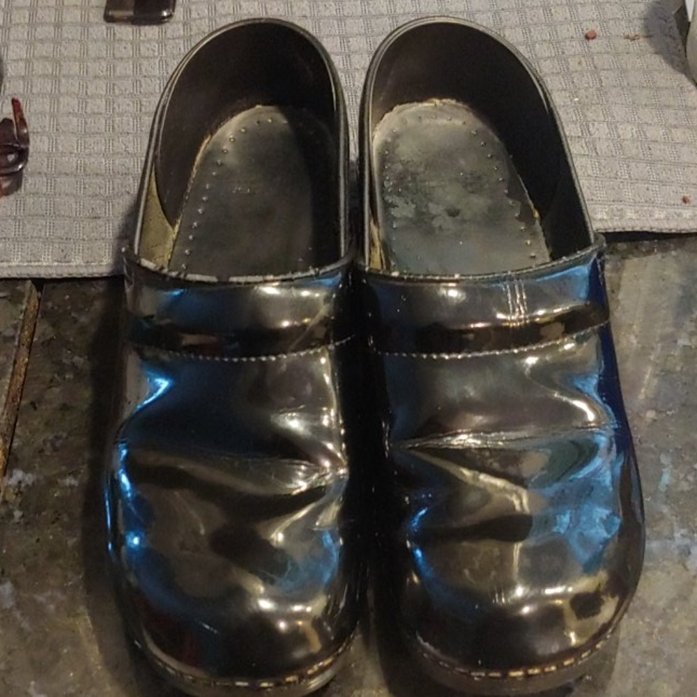 Dansko Black Patten Leather